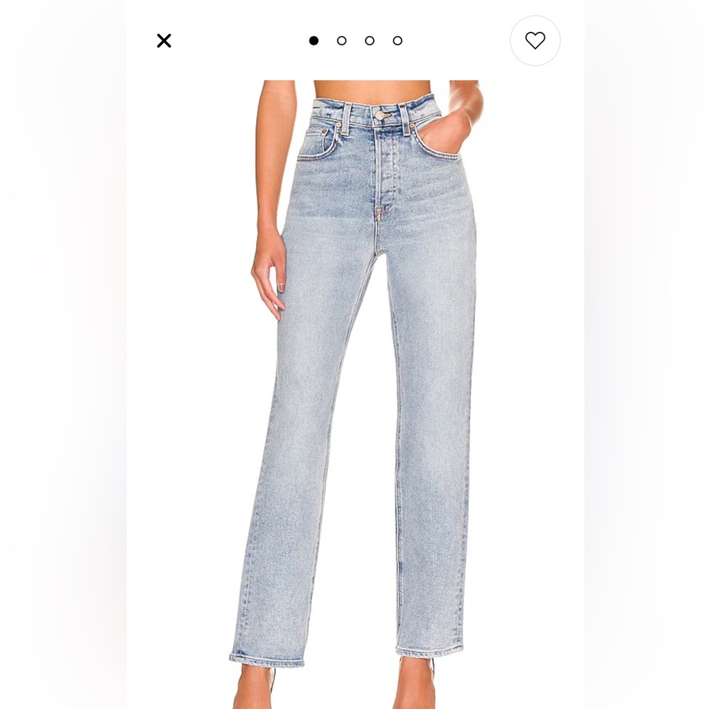 GRLDFRND sz 28 Cassidy midrise straight jeans